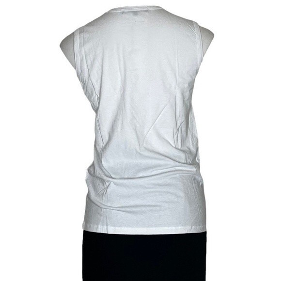 UNKOSHER MARKET You Can't Shvitz With Us White Tank Top Black Graphic Size XL - Picture 5 of 8